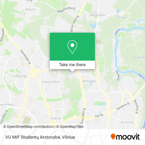 Карта VU MIF Studentų Atstovybė