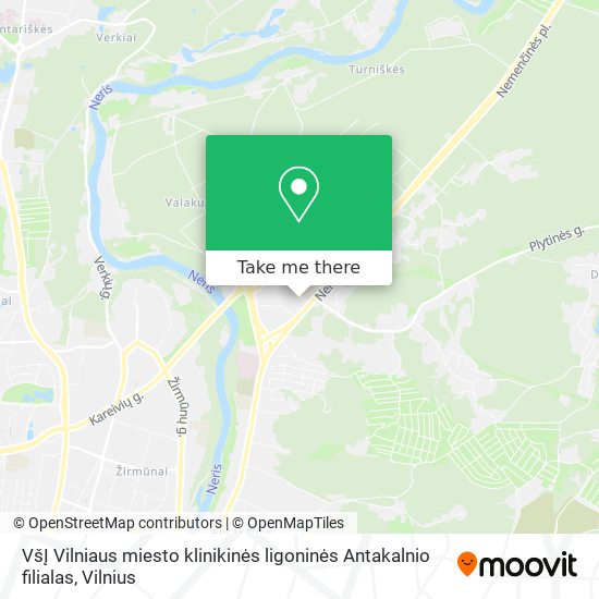VšĮ Vilniaus miesto klinikinės ligoninės Antakalnio filialas map