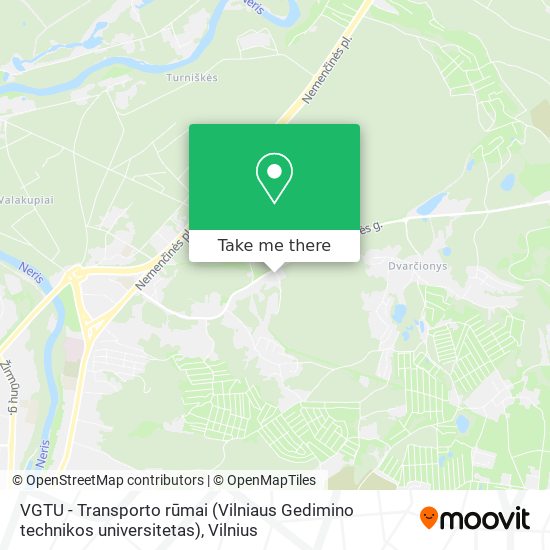 VGTU - Transporto rūmai (Vilniaus Gedimino technikos universitetas) map