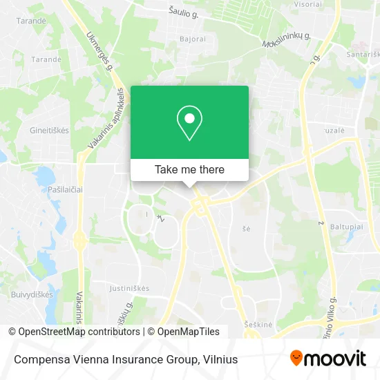 Карта Compensa Vienna Insurance Group