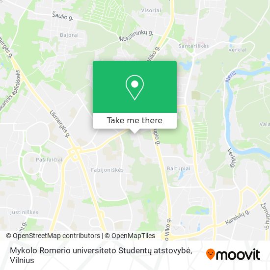 Mykolo Romerio universiteto Studentų atstovybė map