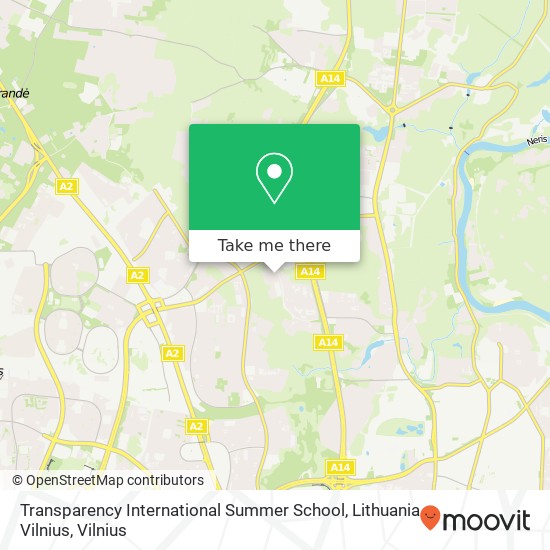 Transparency International Summer School, Lithuania Vilnius map