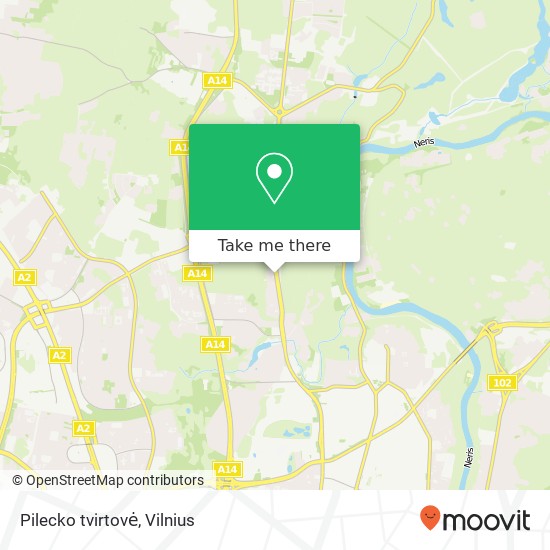 Pilecko tvirtovė map