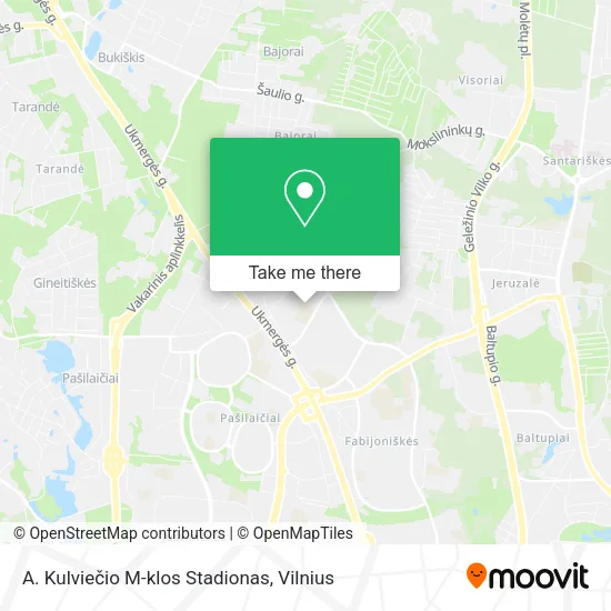 A. Kulviečio M-klos Stadionas map
