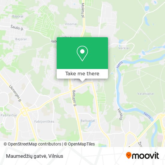 Maumedžių gatvė map