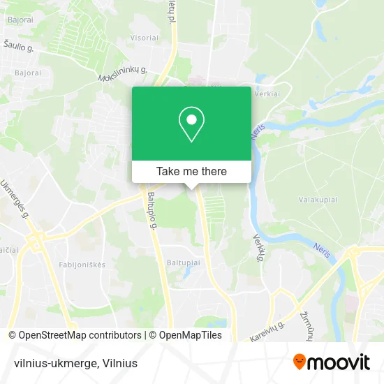 Карта vilnius-ukmerge