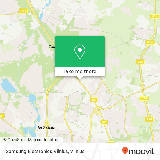 Samsung Electronics Vilnius map