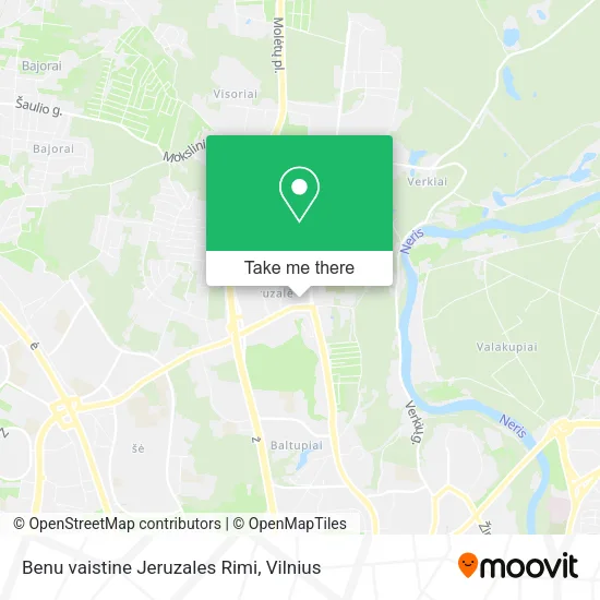 Benu vaistine Jeruzales Rimi map