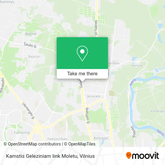 Карта Kamstis Geleziniam link Moletu