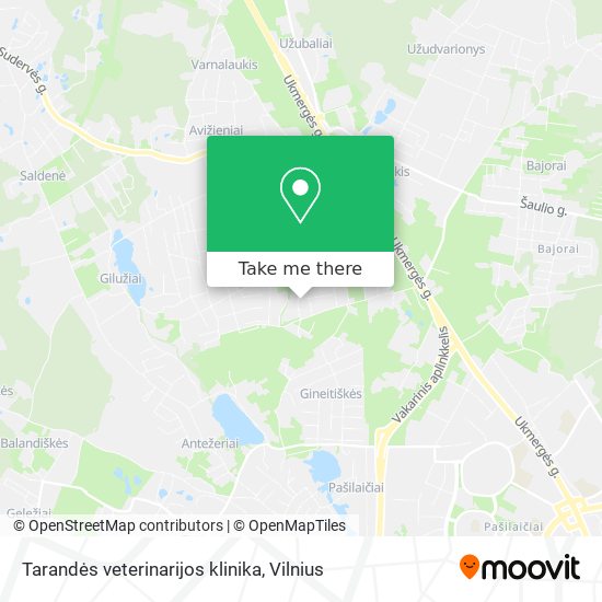 Карта Tarandės veterinarijos klinika