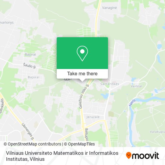 Vilniaus Universiteto Matematikos ir Informatikos Institutas map