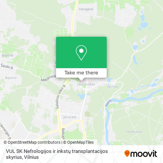 VUL SK Nefrologijos ir inkstų transplantacijos skyrius map