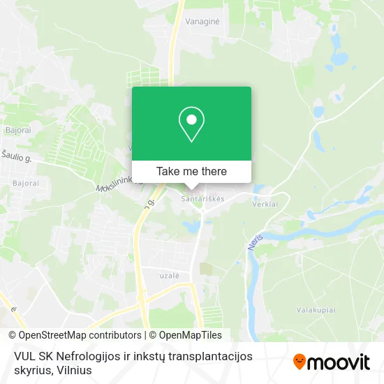 Карта VUL SK Nefrologijos ir inkstų transplantacijos skyrius