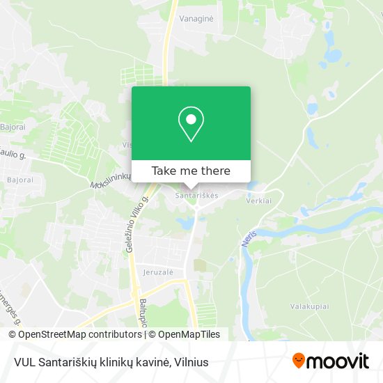 VUL Santariškių klinikų kavinė map