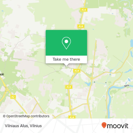 Карта Vilniaus Alus