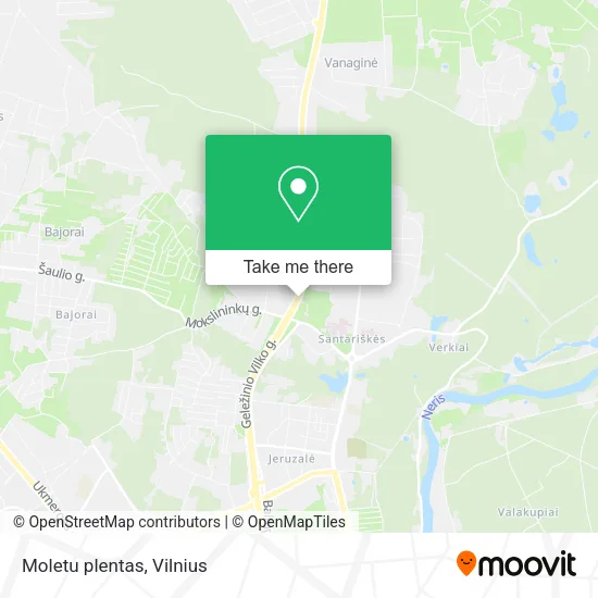 Карта Moletu plentas