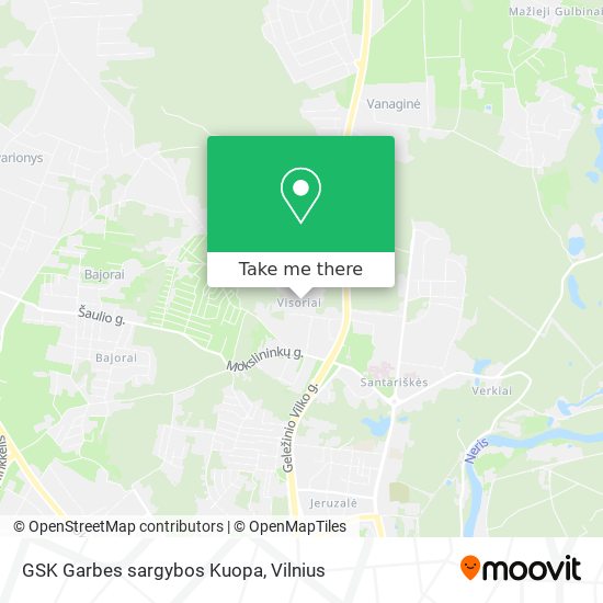 GSK Garbes sargybos Kuopa map