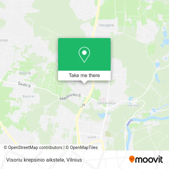 Карта Visoriu krepsinio aikstele