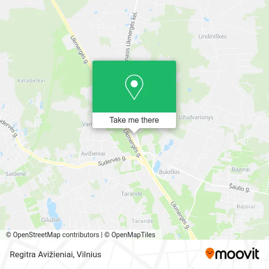 Regitra Avižieniai map