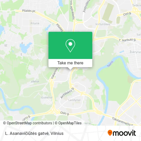 L. Asanavičiūtės gatvė map