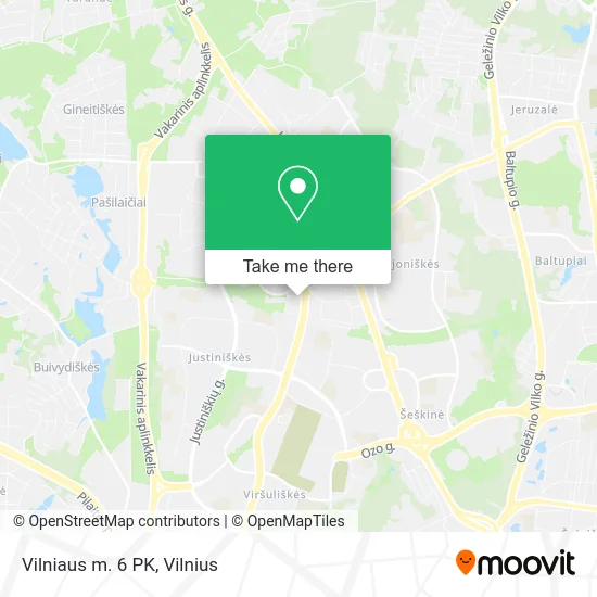 Карта Vilniaus m. 6 PK