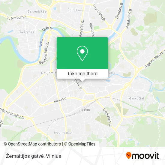 Карта Žemaitijos gatvė