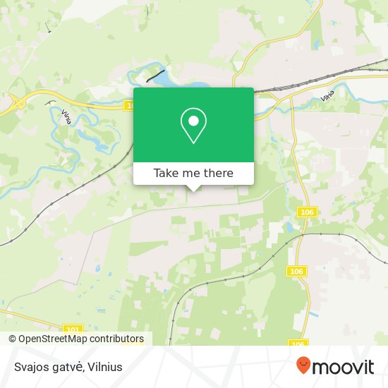 Svajos gatvė map