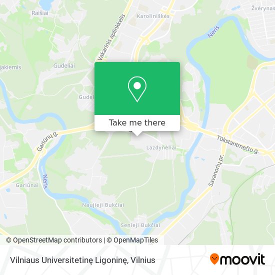 Vilniaus Universitetinę Ligoninę map