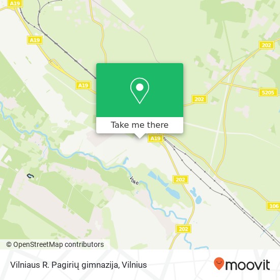 Vilniaus R. Pagirių gimnazija map