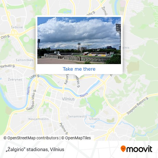 „Žalgirio“ stadionas map