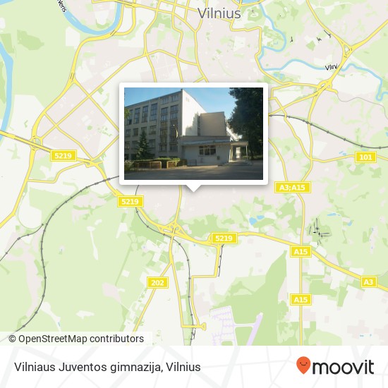 Vilniaus Juventos gimnazija map