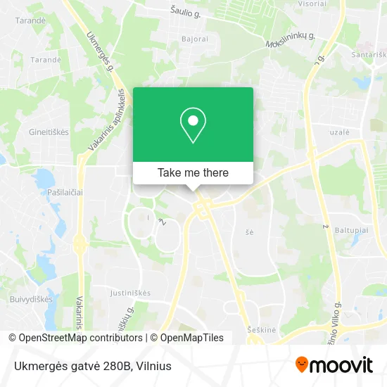 Карта Ukmergės gatvė 280B