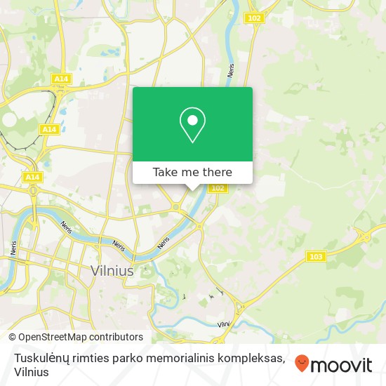 Tuskulėnų rimties parko memorialinis kompleksas map