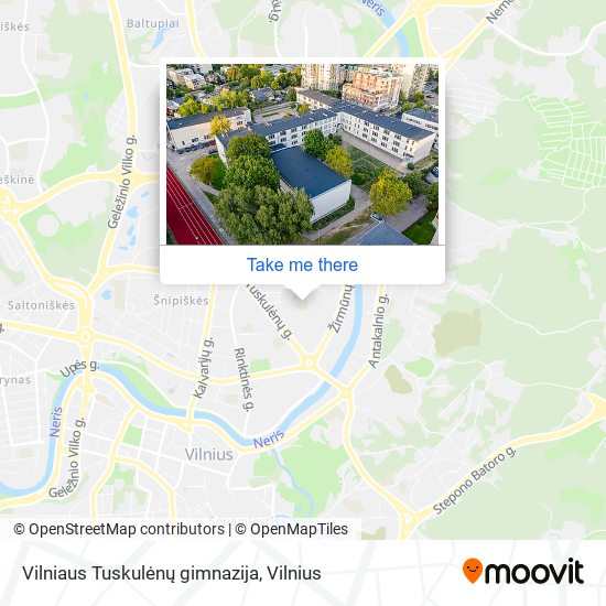 Vilniaus Tuskulėnų gimnazija map