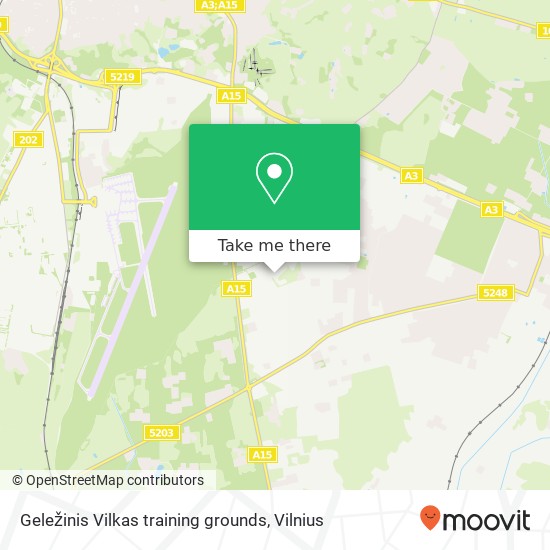 Geležinis Vilkas training grounds map