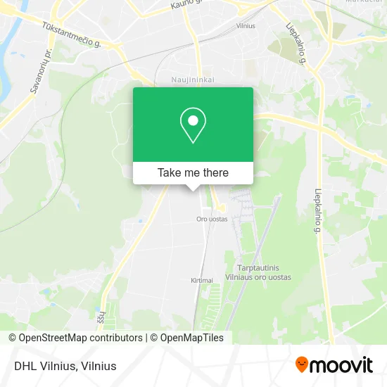 Карта DHL Vilnius