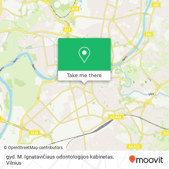 gyd. M. Ignatavičiaus odontologijos kabinetas map