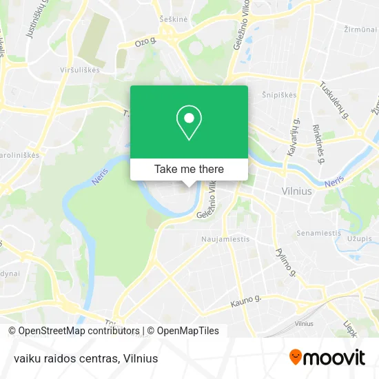 Карта vaiku raidos centras