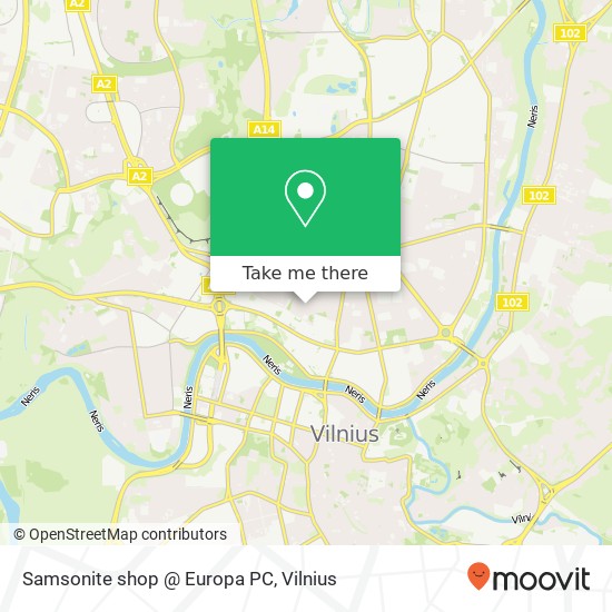 Карта Samsonite shop @ Europa PC
