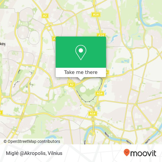 Miglė @Akropolis map