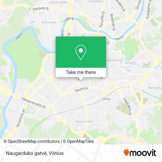 Карта Naugarduko gatvė