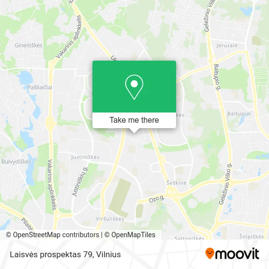 Карта Laisvės prospektas 79