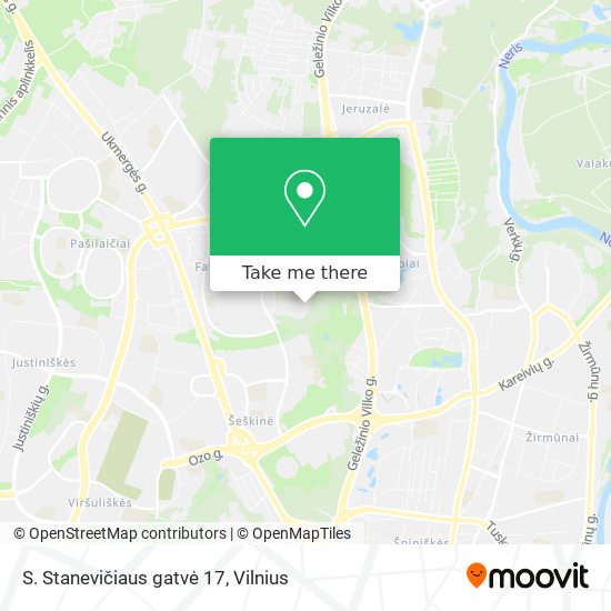 S. Stanevičiaus gatvė 17 map