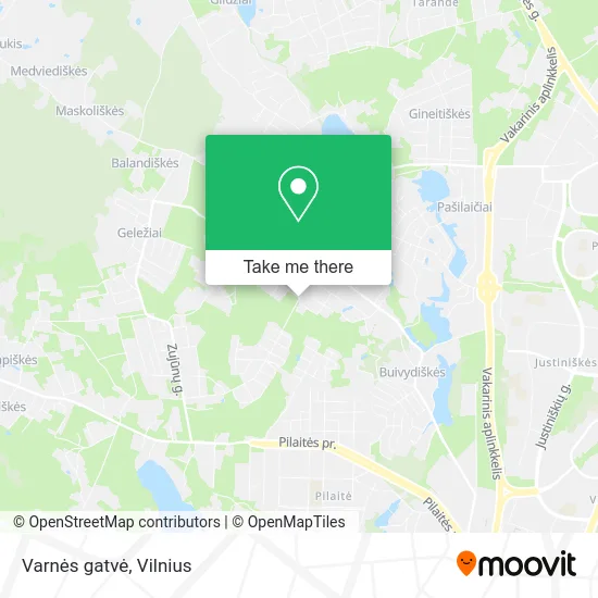 Карта Varnės gatvė