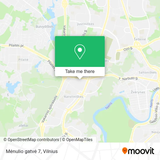 Карта Mėnulio gatvė 7