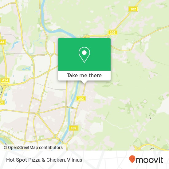 Hot Spot Pizza & Chicken map