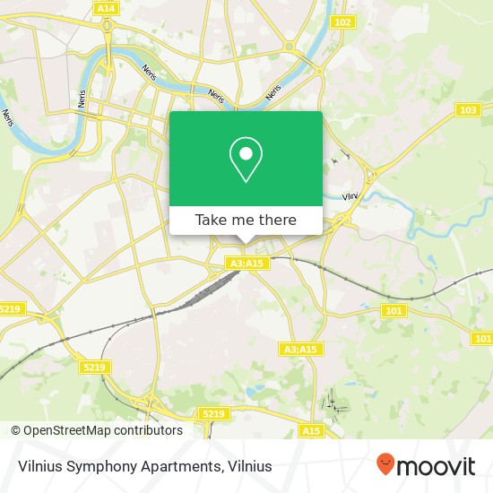 Vilnius Symphony Apartments map