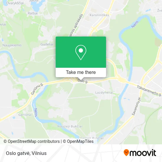 Карта Oslo gatvė