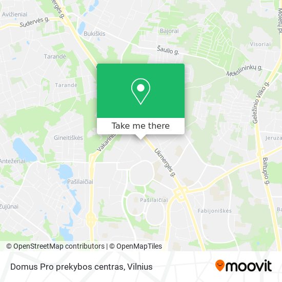Domus Pro prekybos centras map