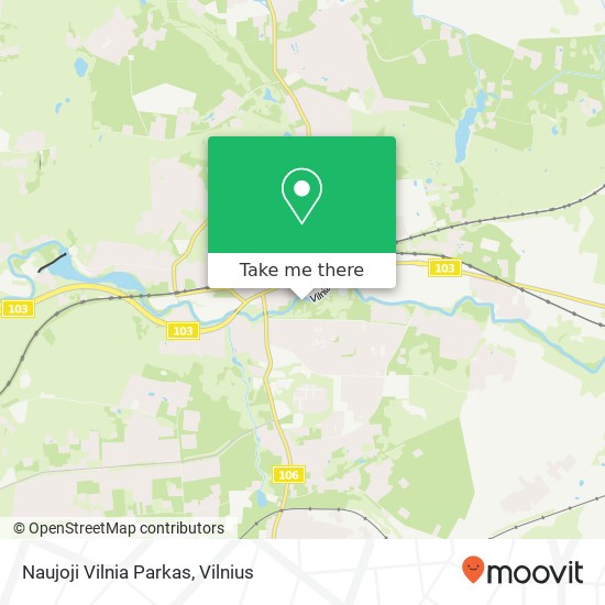 Naujoji Vilnia Parkas map